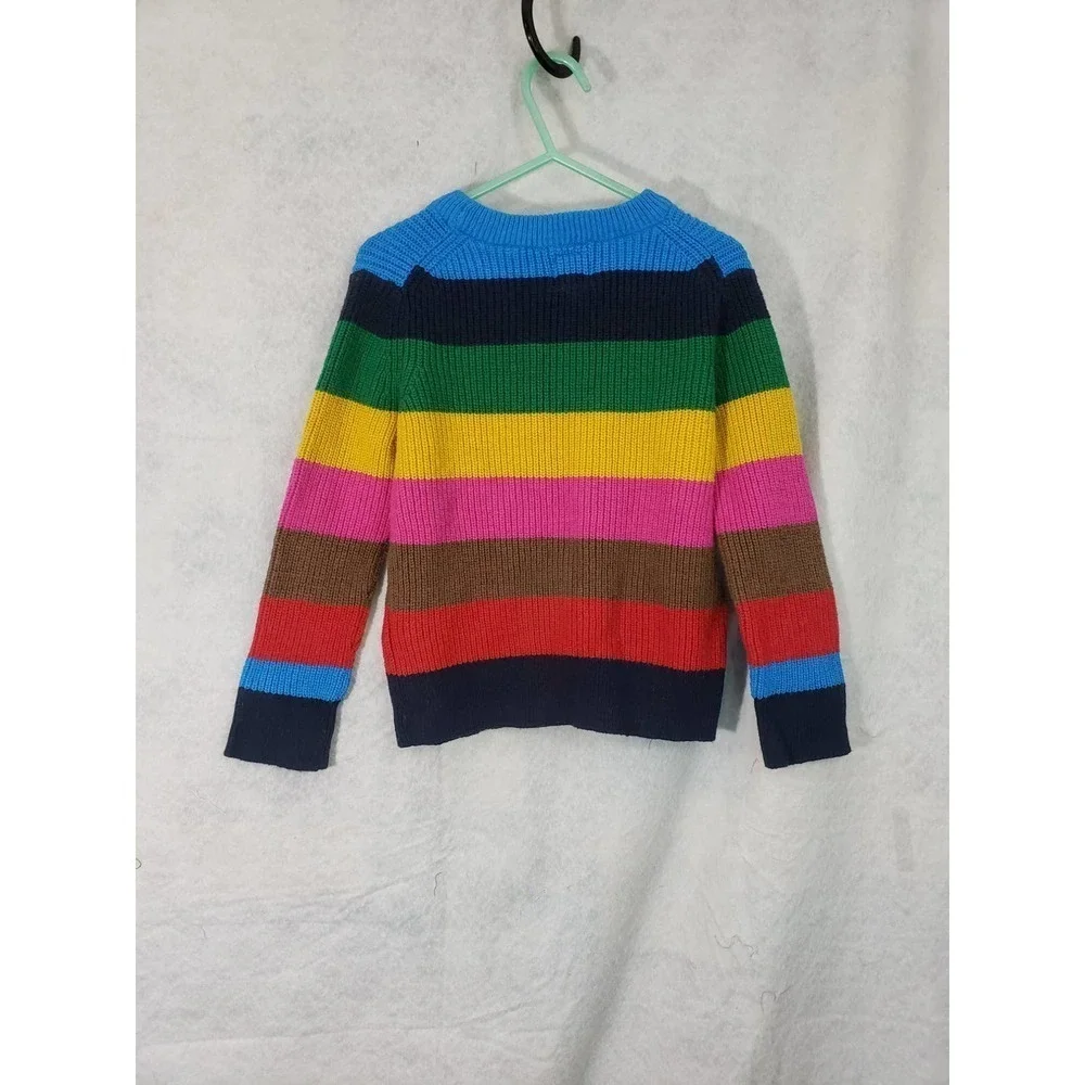 3 items- girls 5 off-white cardi, size 5 salmon dress, 4/5 sweater